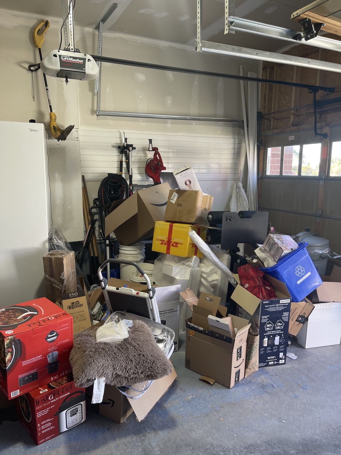 Garage before organizing