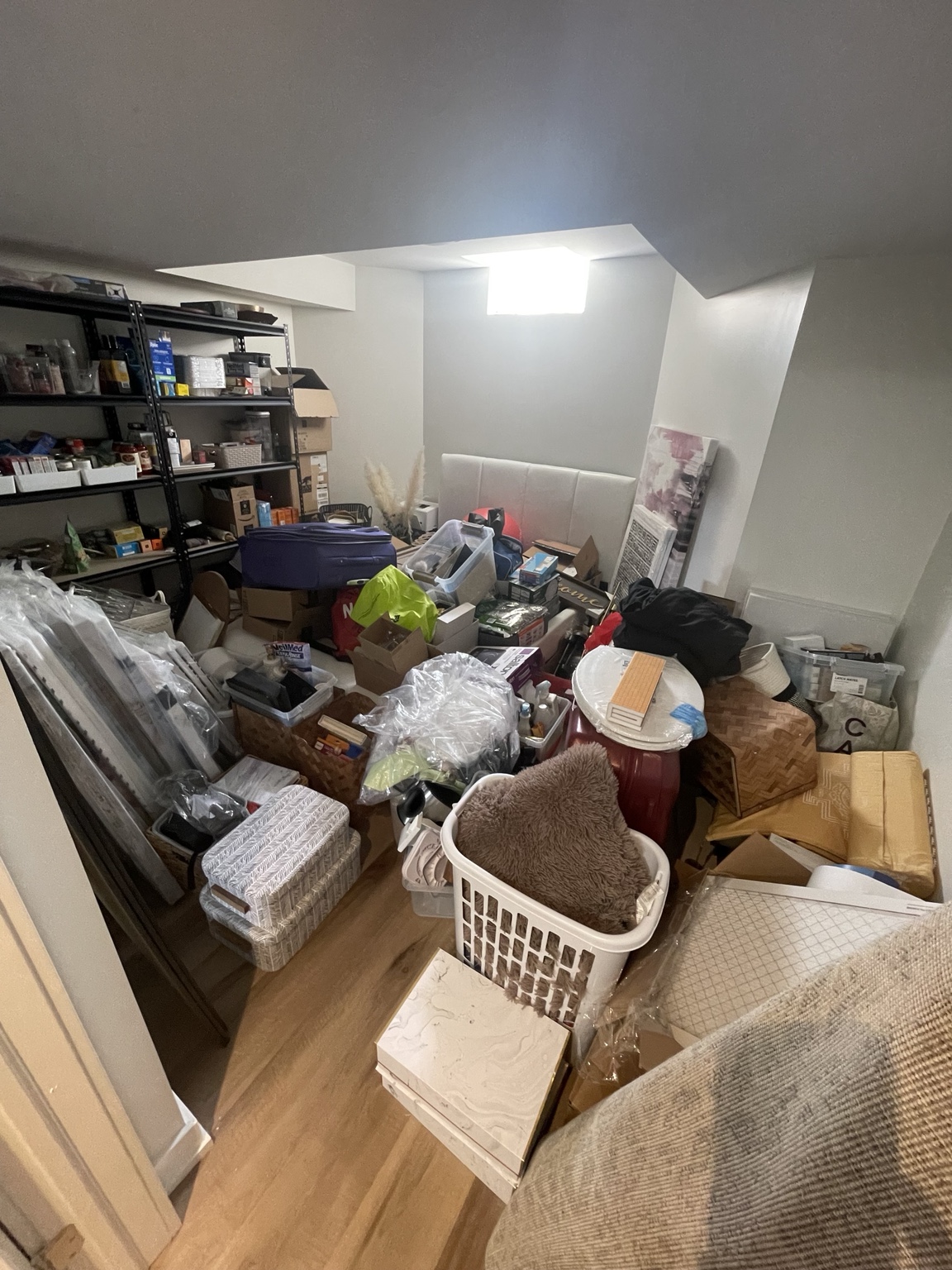 Bedroom before organizing