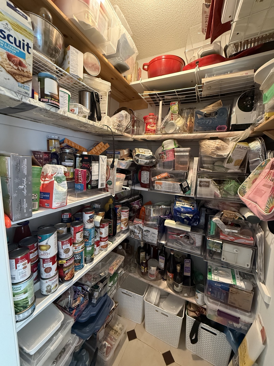 Pantry before organizing